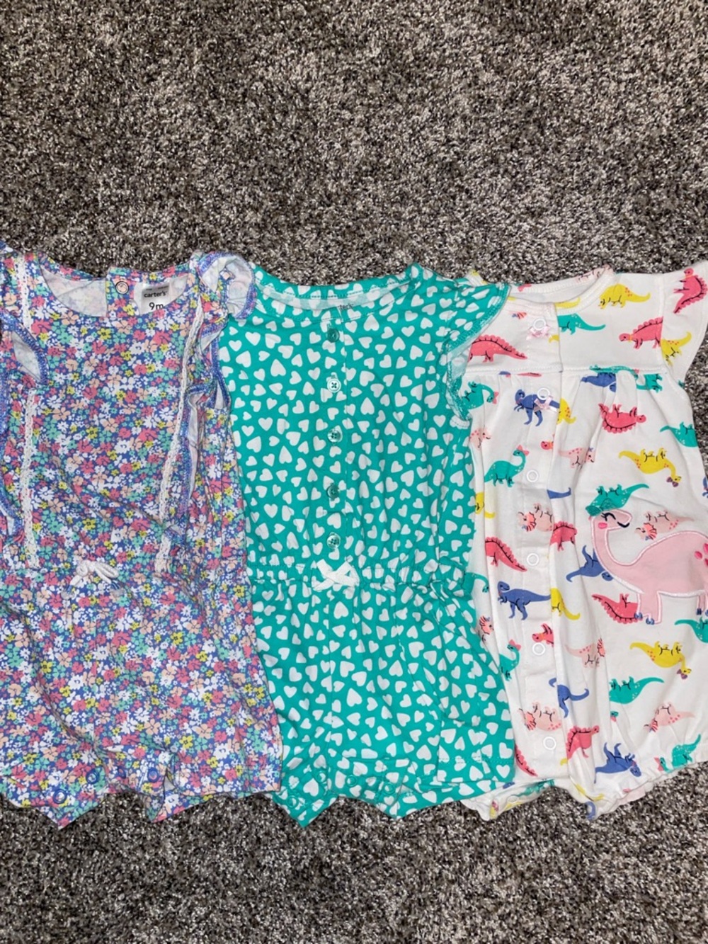 Carter's Baby Girl Rompers Bundle